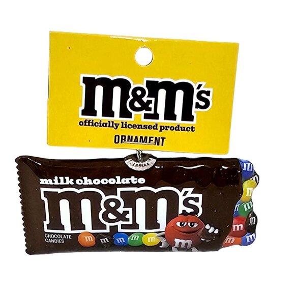 Milk Chocolate M&M's Chocolate Candy Collectible Christmas Ornament by Ruz - Picture 6 of 7
